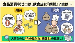 【ベジクル】食品消費税ゼロの話が出た今、 飲食店が本当に見直すべきは「仕入れ」でした