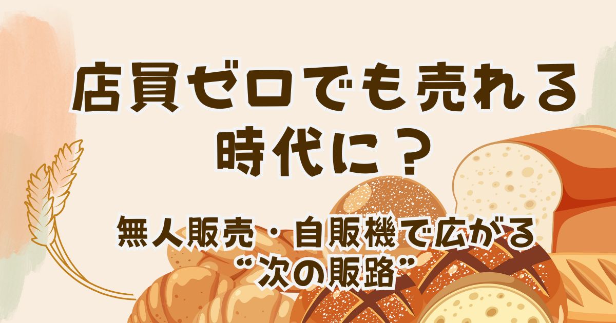 店員ゼロでも売れる時代に？ 無人販売・自販機で広がる“次の販路”