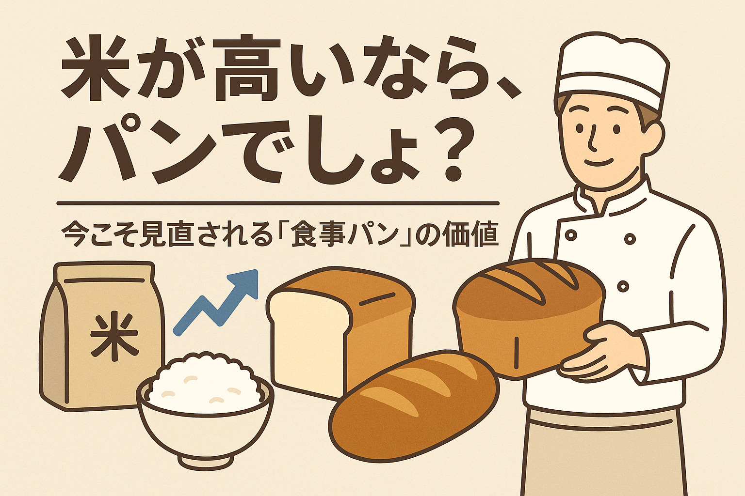 “米が高いなら、パンでしょ?”——今こそ見直されるべき「食事パン」の価値
