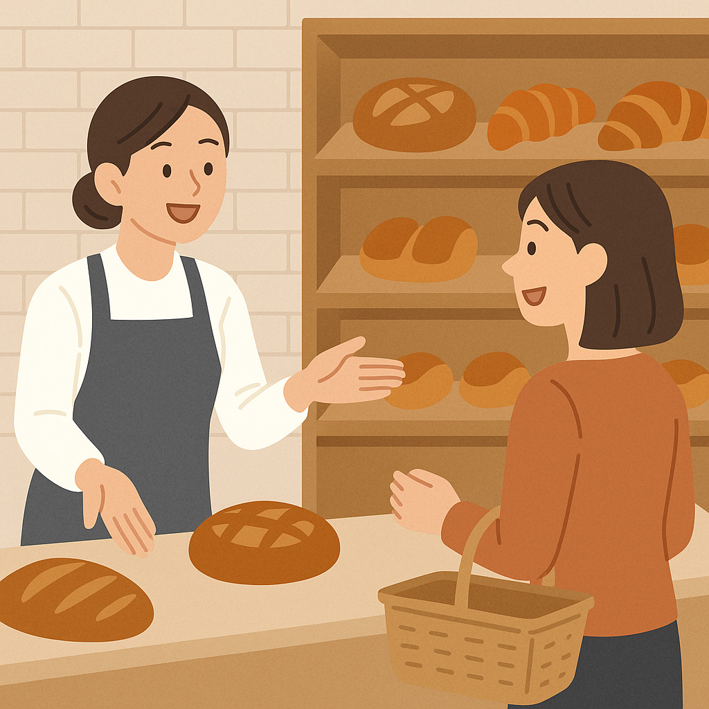 ベイクモールを勧める店員