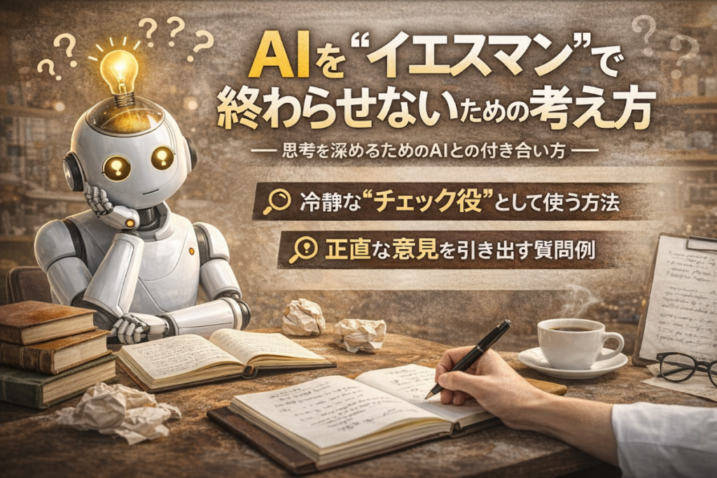 AIを“イエスマン”で終わらせないための話